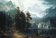 Albert Bierstadt Sierra Nevadas oil painting on canvas